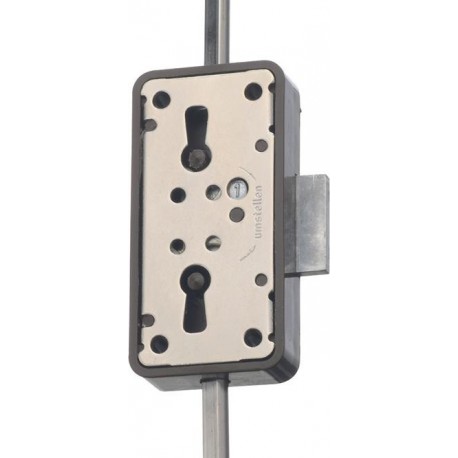 Crémone porte.Nr.7051 15mm aufl. blanc, 3 Zuh.(Par 5)