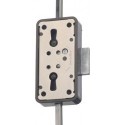 Crémone porte.Nr.7051 15mm aufl. blanc, 3 Zuh.(Par 5)