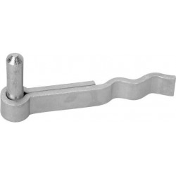 Gond de porte D16mm  chromé brillant