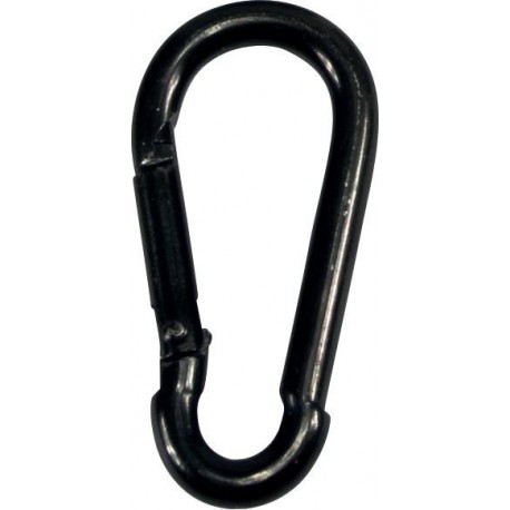 Mousqueton zingué noir 50x 5mm (Par 100)