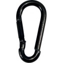 Mousqueton zingué noir 80x 8mm (Par 50)