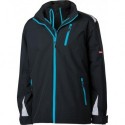 Blouson 3 en 1 FORTIS 24, noir/turquoise, Taille 3XL