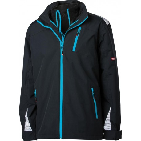 Blouson 3 en 1 FORTIS 24, noir/turquoise, Taille L