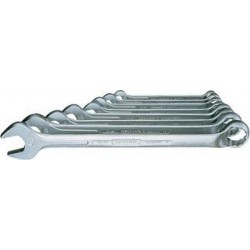 Jeu de clés mixtes en acier au vanadium 31CrV3, Quantité : 17 pièces, Contenu 678 9 10 11 12 13 14 15 16 17 18 19 20 21 22 mm