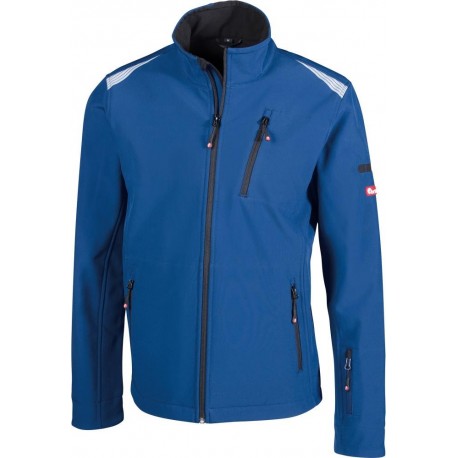 Veste Softshell FORTIS 24, bleu/noir  Taille 4XL