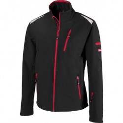 Veste Softshell FORTIS 24, noir/rouge  Taille L