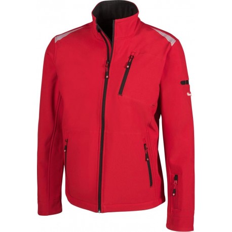 Veste Softshell FORTIS 24, rouge/noir  Taille S