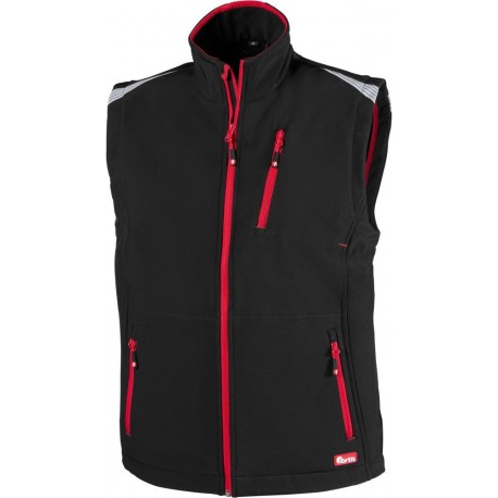 Gilet FORTIS 24, noir/rouge  Taille 2XL