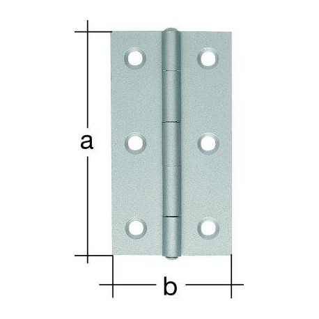 Charnière roulée, demi largeur 9530 VA/80 mm