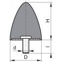 Silent bloc caoutchouc GP DP 10x10 M4x12