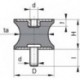 Silent bloc caoutchouc B GP BT 10x10 M4x10