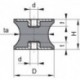 Silent bloc caoutchouc C GP CT 15x15 M4
