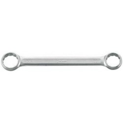 Clé polygonale double, droite, acier au chrome-vanadium, Cote s/plats : 12 x 14 mm, Long. 155 mm