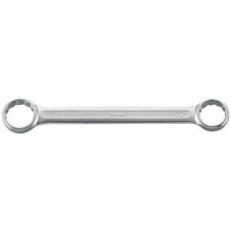 Clé polygonale double, droite, acier au chrome-vanadium, Cote s/plats : 13 x 15 mm, Long. 155 mm