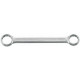 Clé polygonale double, droite, acier au chrome-vanadium, Cote s/plats : 24 x 27 mm, Long. 264 mm