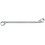 Clés polygonales doubles, anneau contre coudé, acier au chrome-vanadium, Cote s/plats : 18 x 19 mm, Long. 263 mm