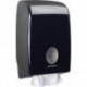 Distributeur papier toilette Aquarius Interfold noir