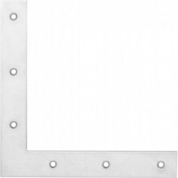 Equerre Penture volet porte 200x200mm  chromé brillant