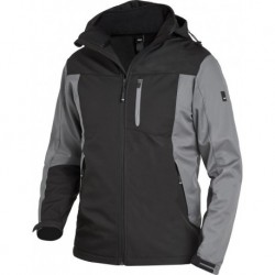 Veste de travail Jannik, Softshell,  Taille  L, gris/noir