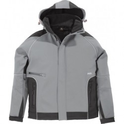 Veste de travail Walter, Softshell,  Taille  L, gris/noir