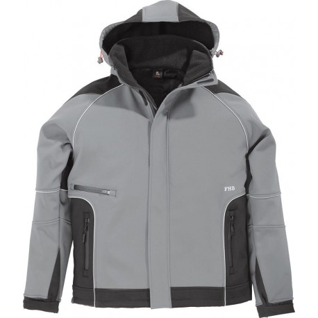 Veste de travail Walter, Softshell,  Taille  XL, gris/noir