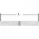Charnière bande 35x2,5x400mm chromé brillant