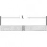 Charnière bande 35x2,5x400mm chromé brillant