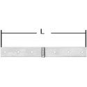 Charnière bande 35x2,5x500mm chromé brillant