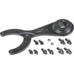 Jeu de clés à ergots articulées pour clé dynamométrique, Capacité de serrage : 18-40 mm, Ø du tenon 3 4 mm