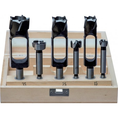 Jeu de forets combinés WS 15, 25, 35mm 6  pièces . FORTIS