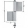 Charnière double 2350/K04/100 mm (Par 10)