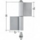Charnière double 2350/K04/160 mm