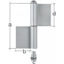 Charnière double 2350/K04/180 mm
