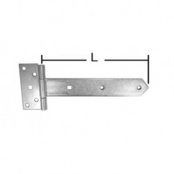 Penture volet 35x2,5x400mm chromé brillant