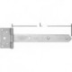 Penture volet 40x3,5x300mm chromé brillant