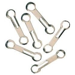 Fermoir chaine 3,6mm Laiton chromé (Par 100)