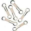 Fermoir chaine 3,6mm Laiton chromé (Par 100)