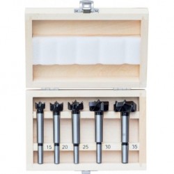Foret bois/PVC-Set HW 5  pièces 15-35mm FORTIS