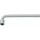 Clé coudée à douille 4 pans, Cote s/plats : 17 mm, Long. 280 mm