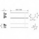 Goulotte LED H opal L 2000 mm, Profil