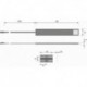 Luminaire LED 180mm nw EDS Op., 12V, 1.8W, 1.8m