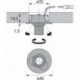 Spot LED Alu Optik ww 12VDC, 1.2W, 1.8m LTG, M1