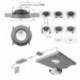 Spot LED SuperSwing, Alu Op.ww12VDC, max. 6.8W, 0.15m
