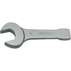Clé plate à frapper, Cote s/plats : 90 mm, Long. 455 mm, Épais. : de la fourche a 39,0 mm