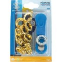 Oeillet + rondelle MS-blank (SB) 14,0mm a 12 Unités