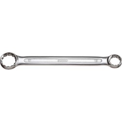 Clé polygonale double coudée, DIN 837 B, poli, Cote s/plats : 30 x 32 mm, Long. 283 mm
