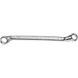 Clé polygonale double coudée, DIN 838, poli, Cote s/plats : 12 x 14 mm, Long. 214 mm
