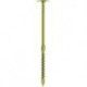 Vis Paneltwistec tête bombée, acier galvanisé jaune TX 40 8,0 x 180 mm (Par 50)