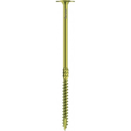 Vis Paneltwistec tête bombée, acier galvanisé jaune TX 40 8,0 x 340 mm (Par 50)