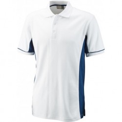 T shirt polo Function Cont., Taille L,blanc-indigo